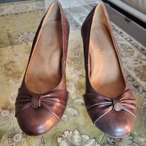 G.H. Bass & Co. Brown Leather Heels